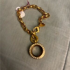 Origami owl bracelet, and locket